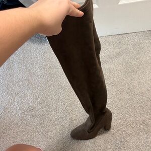 Aldo Dark Brown Over-the-Knee Boots